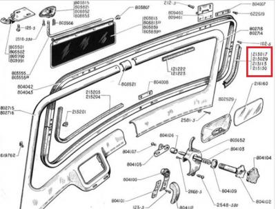 Goma contorno parabrisas Citroen 11 1936 1956