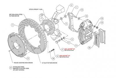 Kit freno Superlite 6R Honda S2000 Wilwood 2000 2009