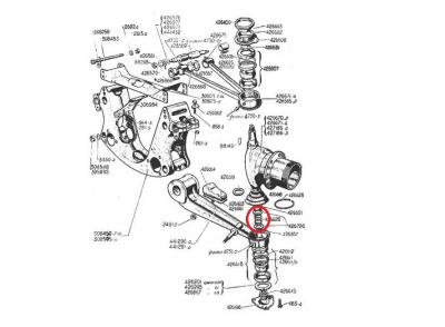 Muelle rotula suspension Citroen 11 1932 1957