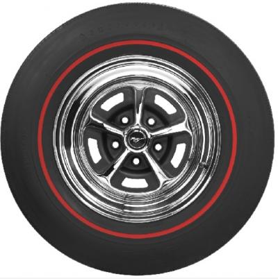 Neumatico Firestone Redline F70x14 Ford Mustang 1964 1973