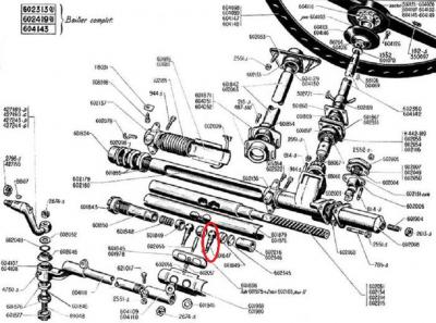 Rotula caja de direccion Citroen 11 1932 1957