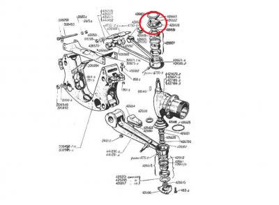 Tuerca suspension Citroen 11 1932 1957